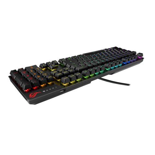 Asus ROG Strix SCOPE RX PBT RGB Gaming Keyboard, All-round Illumination, IP57, USB Passthrough, Alloy Top Plate, FPS-ready, Stealth Key, PBT keycaps - X-Case.co.uk Ltd