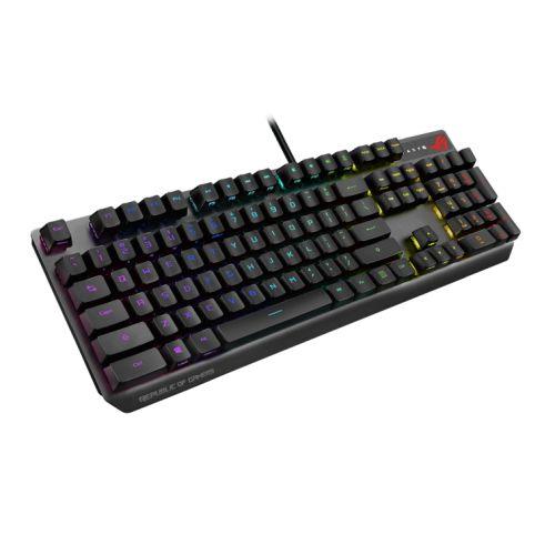 Asus ROG Strix SCOPE RX PBT RGB Gaming Keyboard, All-round Illumination, IP57, USB Passthrough, Alloy Top Plate, FPS-ready, Stealth Key, PBT keycaps - X-Case.co.uk Ltd