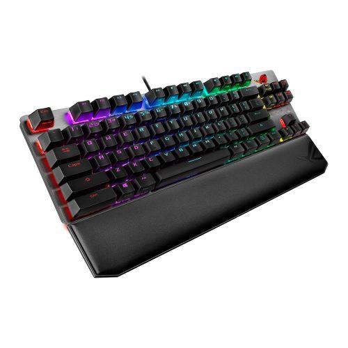 Asus ROG Strix SCOPE TKL DELUXE Mechanical RGB Gaming Keyboard, Cherry MX Red, Stealth Key, Quick-Toggle Switch, Aura Sync, Ergonomic Wrist Rest - X-Case.co.uk Ltd
