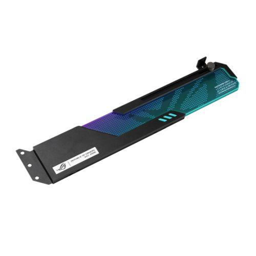 Asus ROG Wingwall Graphics Card Holder, Easily Adjustable, RGB Lighting, Aluminium Structure, Acrylic Plate, Universal GPU Support - X-Case.co.uk Ltd