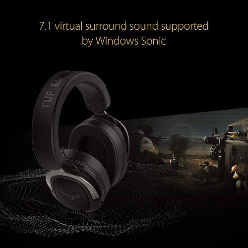 Asus TUF Gaming H3 7.1 Gaming Headset, 3.5mm Jack, Boom Mic, Surround Sound, Deep Bass, Fast-cooling Ear Cushions, Silver - X-Case.co.uk Ltd
