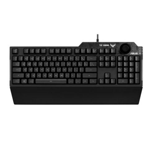 Asus TUF GAMING K1 RGB Keyboard with Volume Knob, 19-key Rollover, Side Light Bar & Armoury Crate, Spill Resistant, Detachable Wrist Rest - X-Case.co.uk Ltd