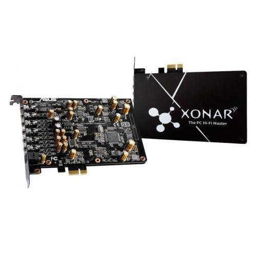 Asus XONAR AE Soundcard, PCIe, 7.1, Hi-Res Audio, 150ohm Headphone Amp, HQ DAC, EMI Back Plate - X-Case.co.uk Ltd