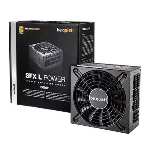 Be Quiet! 600W SFX-L Power PSU, Small Form Factor, Fully Modular, 80+ Gold, Continuous Power, SFX-to-ATX Bracket Included - X-Case.co.uk Ltd