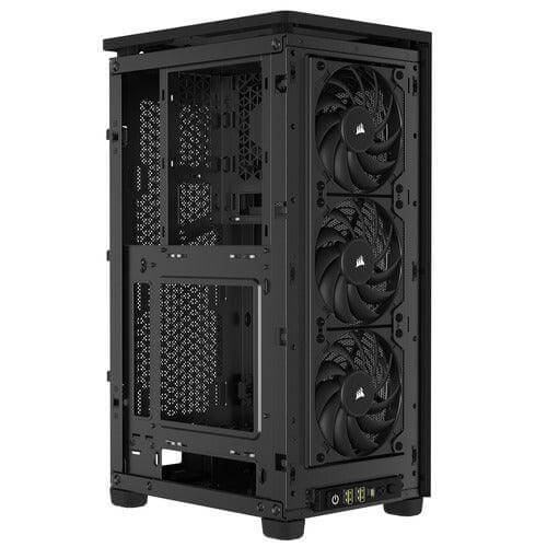 Corsair 2000D Airflow Mini ITX Gaming Case, Steel Mesh Panels, Up to 8x Fans, Triple-Slot GPU Support, USB-C, Requires SFX/SFX-L PSU, Black - X-Case.co.uk Ltd