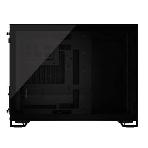 Corsair 2500D Airflow Dual Chamber Gaming Case w/ Glass Window, Micro ATX, No Fans Inc., Fully Mesh Panelling, USB-C, Black - X-Case