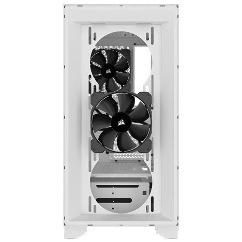 Corsair 3000D Airflow Gaming Case w/ Glass Window, ATX, 2x SP120 Fans, GPU Cooling, 4-Slot GPU Support, High-Airflow Front, White - X-Case.co.uk Ltd