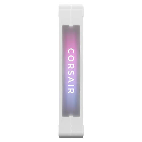 Corsair iCUE LINK RX140 RGB 14cm PWM Case Fan, 8 ARGB LEDs, Magnetic Dome Bearing, 1700 RPM, White, Single Fan Expansion Kit - X-Case