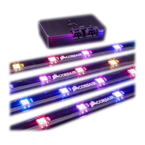Corsair RGB Lighting Node Pro Kit, RGB Lighting Controller with 4 x Individually Addressable RGB LED Strips - X-Case.co.uk Ltd