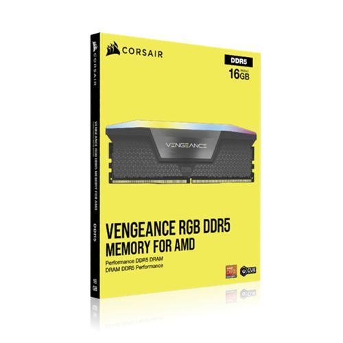 Corsair Vengeance RGB 32GB Kit (2 x 16GB), DDR5, 5200MHz (PC5-41600), CL40, 1.25V, XMP 3.0, PMIC, AMD Optimised, DIMM Memory - X-Case.co.uk Ltd