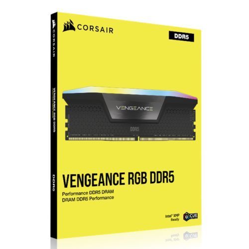 Corsair Vengeance RGB 32GB Kit (2 x 16GB), DDR5, 6000MHz (PC5-48000), CL36, 1.25V, XMP 3.0, PMIC, DIMM Memory, Black - X-Case.co.uk Ltd