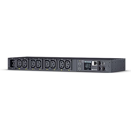 CyberPower PDU81005 Switched Metered-by-Outlet Power Distribution Unit, 1U Rackmount, 1x IEC C20 Input, 8 Outlets, Real-Time Local/Remote Monitoring & Switching, LCD Display - X-Case.co.uk Ltd