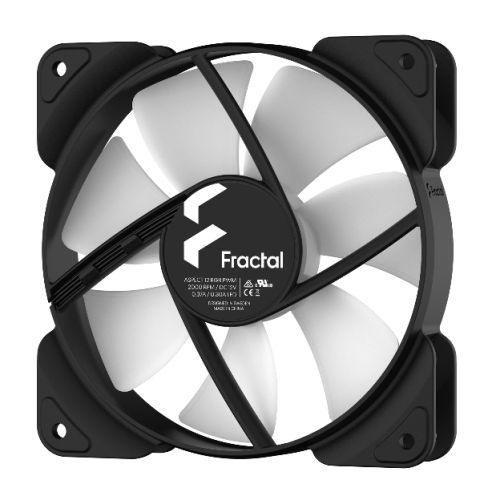 Fractal Design Aspect 12 12cm RGB PWM Case Fan, Rifle Bearing, Supports Chaining, Aerodynamic Stator Struts, 500-2000 RPM, Black Frame - X-Case.co.uk Ltd