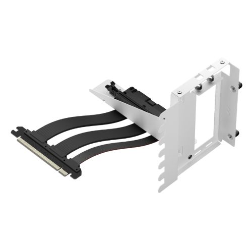 Fractal Design Flex 2 Vertical GPU Bracket with 195mm PCIe 4.0 Riser Cable, White/Black - X-Case.co.uk Ltd