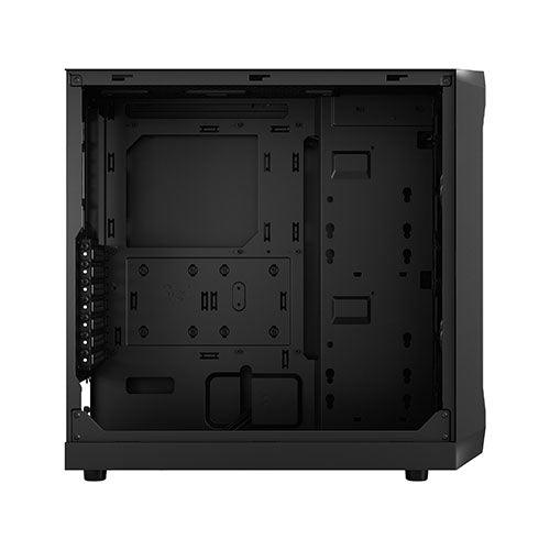 Fractal Design Focus 2 (Black TG) Gaming Case w/ Clear Glass Window, ATX, 2 Fans, Mesh Front, Innovative Shroud System - X-Case.co.uk Ltd