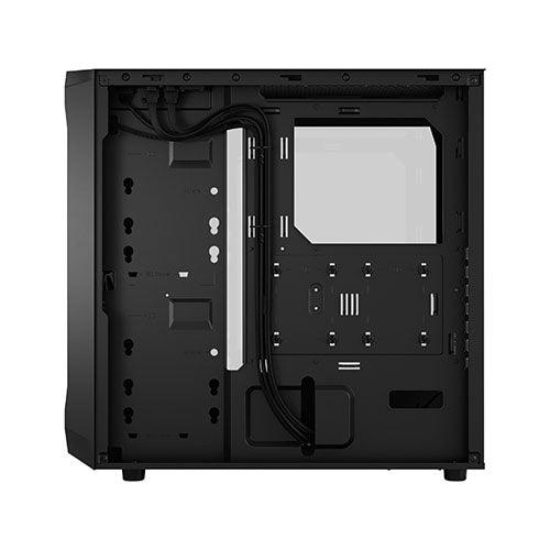 Fractal Design Focus 2 (Black TG) Gaming Case w/ Clear Glass Window, ATX, 2 Fans, Mesh Front, Innovative Shroud System - X-Case.co.uk Ltd