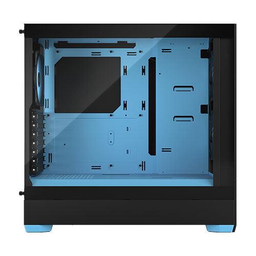 Fractal Design Pop Air RGB (Cyan Core TG) Gaming Case w/ Clear Glass Window, ATX, Hexagonal Mesh Front, Cyan Interior/Accents, 3 RGB Fans & ARGB Controller - X-Case.co.uk Ltd