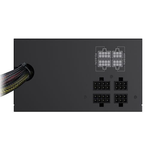 GameMax 700W VP-700W Black RGB PSU, Semi Modular, RGB Fan, 80+ Bronze, Eco Switch, Power Lead Not Included - X-Case