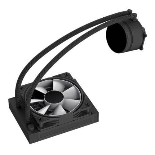 GameMax Iceburg 120mm ARGB Liquid CPU Cooler, 12cm ARGB PWM Fan, Infinity Mirror RGB Rotatable Pump Head - X-Case.co.uk Ltd