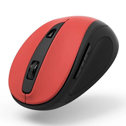 Hama MC-400 V2 Compact Wireless Optical Mouse, 6 Buttons, 800-1600 DPI, Black/Red - X-Case.co.uk Ltd