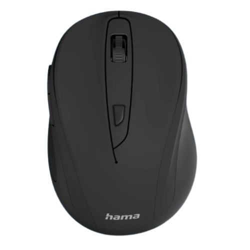 Hama MC-400 V2 Compact Wireless Optical Mouse, 6 Buttons, 800-1600 DPI, Black - X-Case.co.uk Ltd