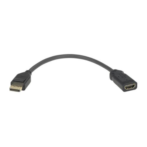 Jedel DisplayPort Male to HDMI Female Converter Cable, Black - X-Case.co.uk Ltd