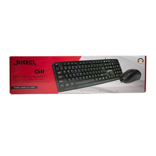 Jedel G11 Wired Keyboard and Mouse Desktop Kit, USB - X-Case.co.uk Ltd