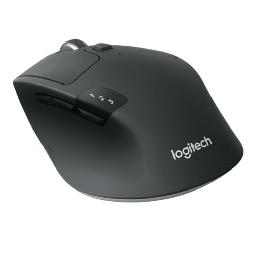 Logitech M720 Triathlon Wireless Optical Mouse, Easy Device Switch, 1000 DPI, 8 Buttons, Hyper Fast Scroll, Black - X-Case.co.uk Ltd