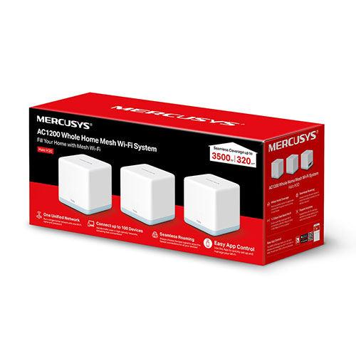 Mercusys (HALO H30) Whole-Home Mesh Wi-Fi System, 3 Pack, Dual Band AC1200, 2x 10/100 LAN on each Unit, AP Mode - X-Case.co.uk Ltd