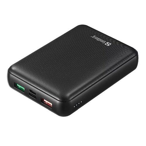 Sandberg (420-66) PD 45W 15000mAh Powerbank, 1x USB-C 45W, 2x USB-A (QC 3.0), Power-Through, 5 Year Warranty - X-Case.co.uk Ltd