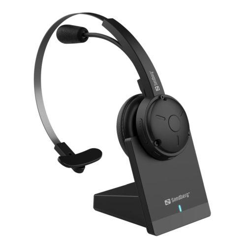 Sandberg Business Pro Bluetooth Mono Headset, Charging/Bluetooth Transmitter Base, Noise-Reducing Mic, 5 Year Warranty - X-Case.co.uk Ltd