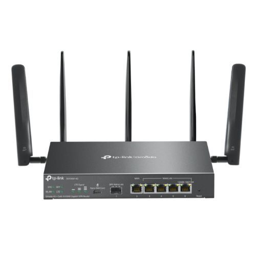 TP-LINK (ER706W-4G) Omada 4G+ Cat6 Dual Band AX3000 VPN Router, 6x GB Ports, Omada Mesh, High-Security VPN - X-Case