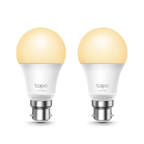 TP-LINK (TAPO L510B 2-Pack) Wi-Fi LED Smart Light Bulb, Dimmable, Schedule, App/Voice Control, Bayonet Fitting - X-Case.co.uk Ltd