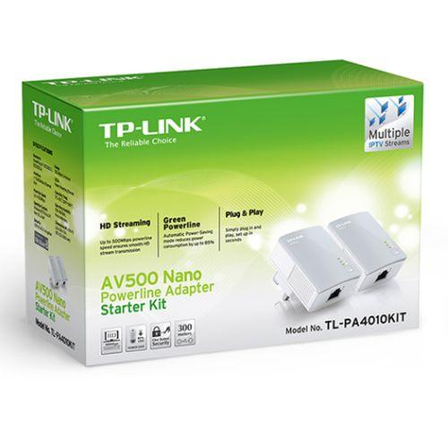 TP-LINK (TL-PA4010KIT V3) AV600 10/100 Powerline Adapter Kit, 1-Port - X-Case.co.uk Ltd