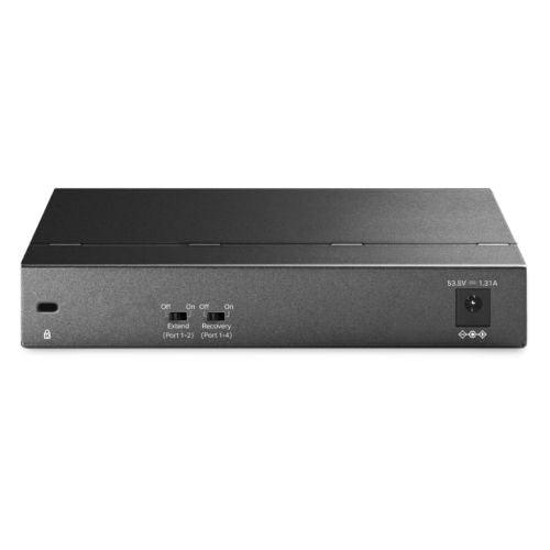 TP-LINK (TL-SG1006PP) 6-Port Gigabit Desktop Switch with 3-Port PoE+ & 1-Port PoE++, Steel Case - X-Case.co.uk Ltd