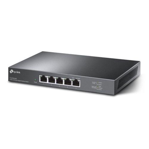 TP-LINK (TL-SG105-M2) 5-Port Unmanaged 2.5G Multi-Gigabit Desktop Switch, 5x 100/1G/2.5G, Fanless, Steel Case - X-Case.co.uk Ltd