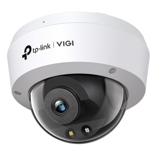 TP-LINK (VIGI C250 2.8MM) 5MP Full-Colour Dome Network Camera w/ 2.8mm Lens, PoE, Smart Detection, IP67, People & Vehicle Analytics, H.265+ - X-Case.co.uk Ltd