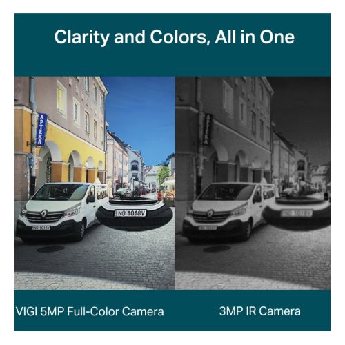 TP-LINK (VIGI C250 2.8MM) 5MP Full-Colour Dome Network Camera w/ 2.8mm Lens, PoE, Smart Detection, IP67, People & Vehicle Analytics, H.265+ - X-Case.co.uk Ltd