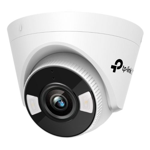 TP-LINK (VIGI C450 4MM) 5MP Full Colour Turret Network Camera w/ 4mm Lens, PoE, Smart Detection, People & Vehicle Analytics, H.265+ - X-Case.co.uk Ltd