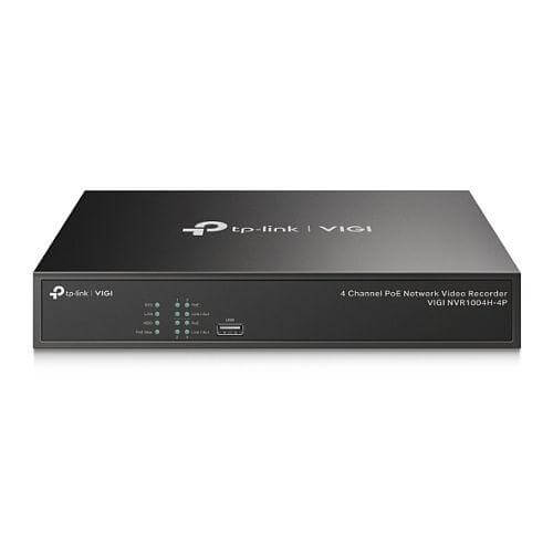 TP-LINK (VIGI NVR1004H-4P) 4 Channel PoE+ Network Video Recorder, 4K HDMI Output, 16MP Decoding Capacity, H.265+, ONVIF, Two-Way Audio - X-Case.co.uk Ltd