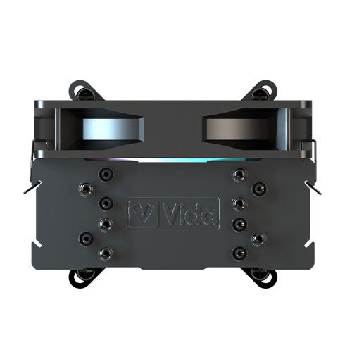 Vida Boreas Black ARGB Heatsink & Fan, Intel/AMD, 2000RPM Hydraulic Fan, 6 Copper Heatpipes, 220W TDP, Optional Plain Black Fan included - X-Case.co.uk Ltd