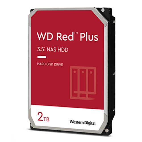 WD 3.5", 2TB, SATA3, Red Plus Series NAS Hard Drive, 5400RPM, 64MB Cache, OEM - X-Case.co.uk Ltd